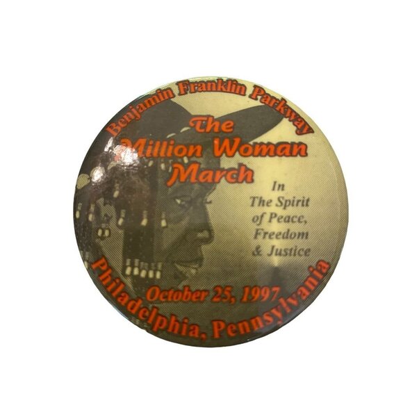 The Million Woman March October 25 1997 Philadelphia Pinback Button In the Spiri - Picture 6 of 13